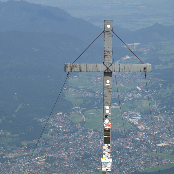 Auf der Alpspitze in Garmisch-Parten-Kirchen